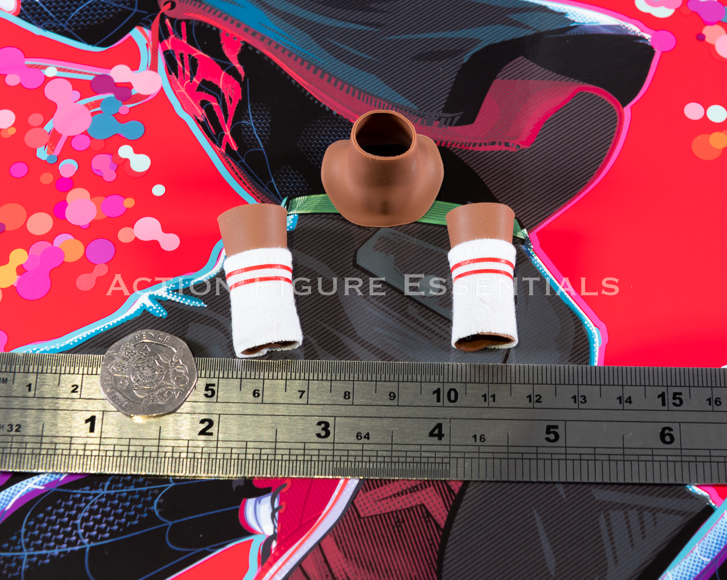 Hot Toys Miles Morales Neck Leg Sock Ankle Covers Into The Spider-Verse MMS567 1/6 Figure Part