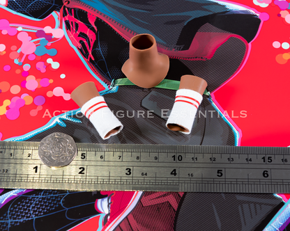 Hot Toys Miles Morales Neck Leg Sock Ankle Covers Into The Spider-Verse MMS567 1/6 Figure Part