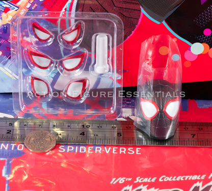 Hot Toys Miles Morales Spider-Man: Into the Spider-Verse MMS567 1/6 Spider-Man Head Sculpt & Eye Set Figure Part