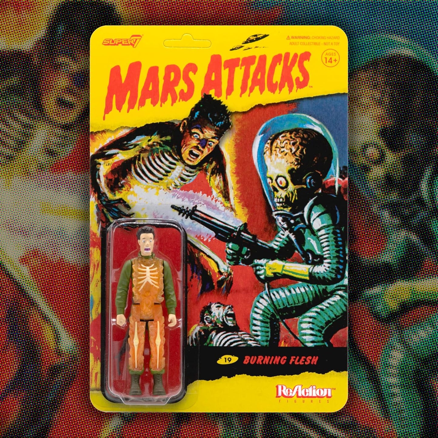 Super7 - Mars Attacks - Burning Flesh - ReAction Figure Retro Action Figure