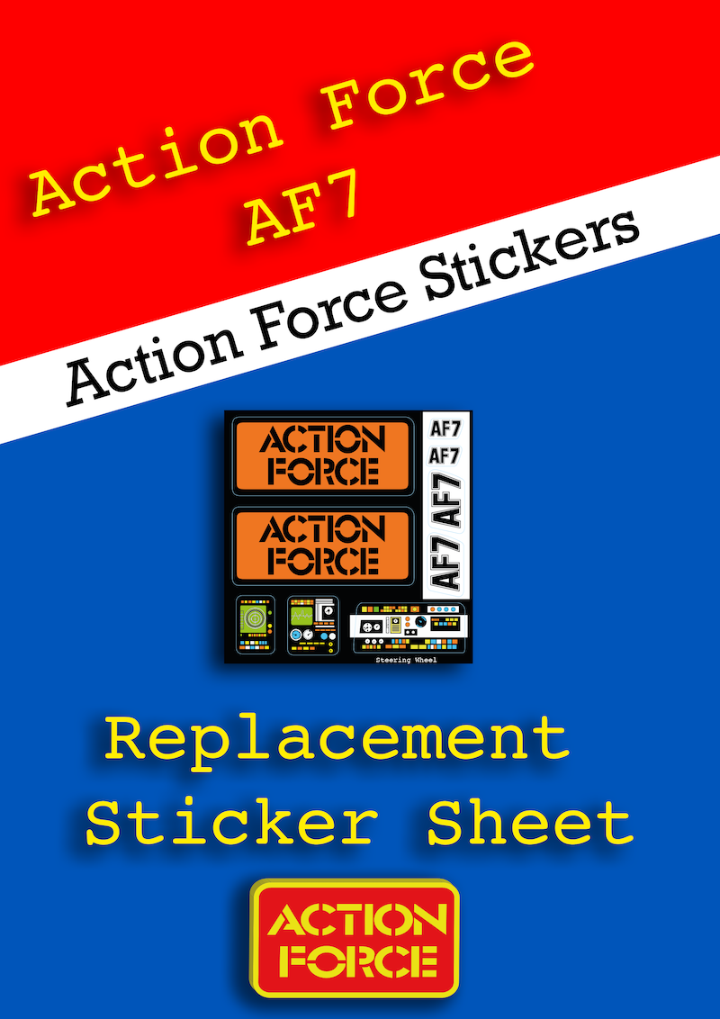 Compale Af2 Sticker Vintage Action Force - AF7 - Sticker Sheet Replacement - Palitoy ...