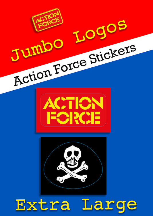 Vintage Action Force - Jumbo Logo - Sticker Set - The Enemy - (1 of Each Sticker)