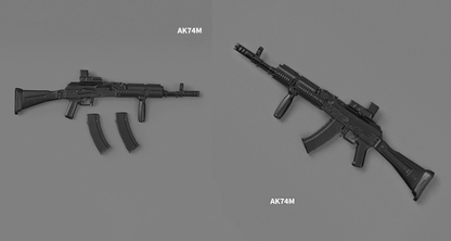 1/12 Scale Action Figure Weapons – Individual Assault Sniper Machine Gun Models for 6” Figures