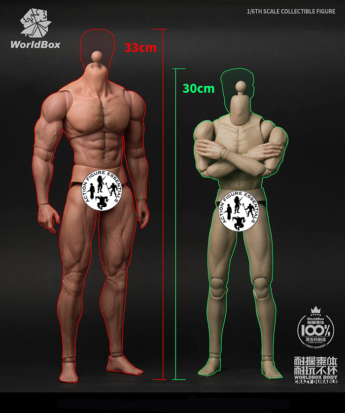 WorldBox AT027 1/6 Scale Extra-Large Muscular Male Figure Body