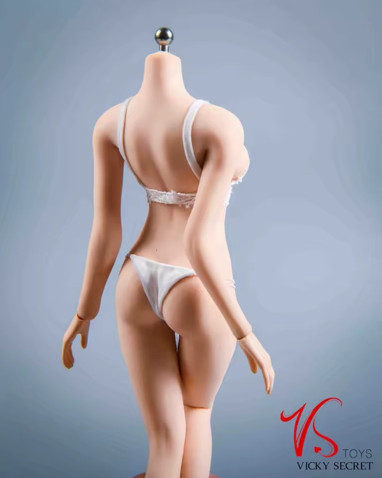 1/6 Scale Tulle Underwear Bra Underpants / Knicker Set Clothing Clothes - Black / White