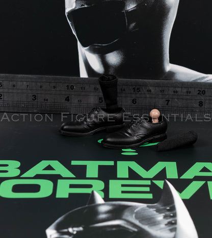 Mars Toys The Heir Bruce Wayne black dress shoes and socks, image 18