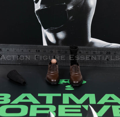 Mars Toys The Heir Bruce Wayne brown dress shoes and socks, image 24