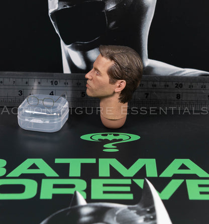 Mars Toys The Heir Bruce Wayne Val Kilmer portrait and lensless metal glasses, photograph 36
