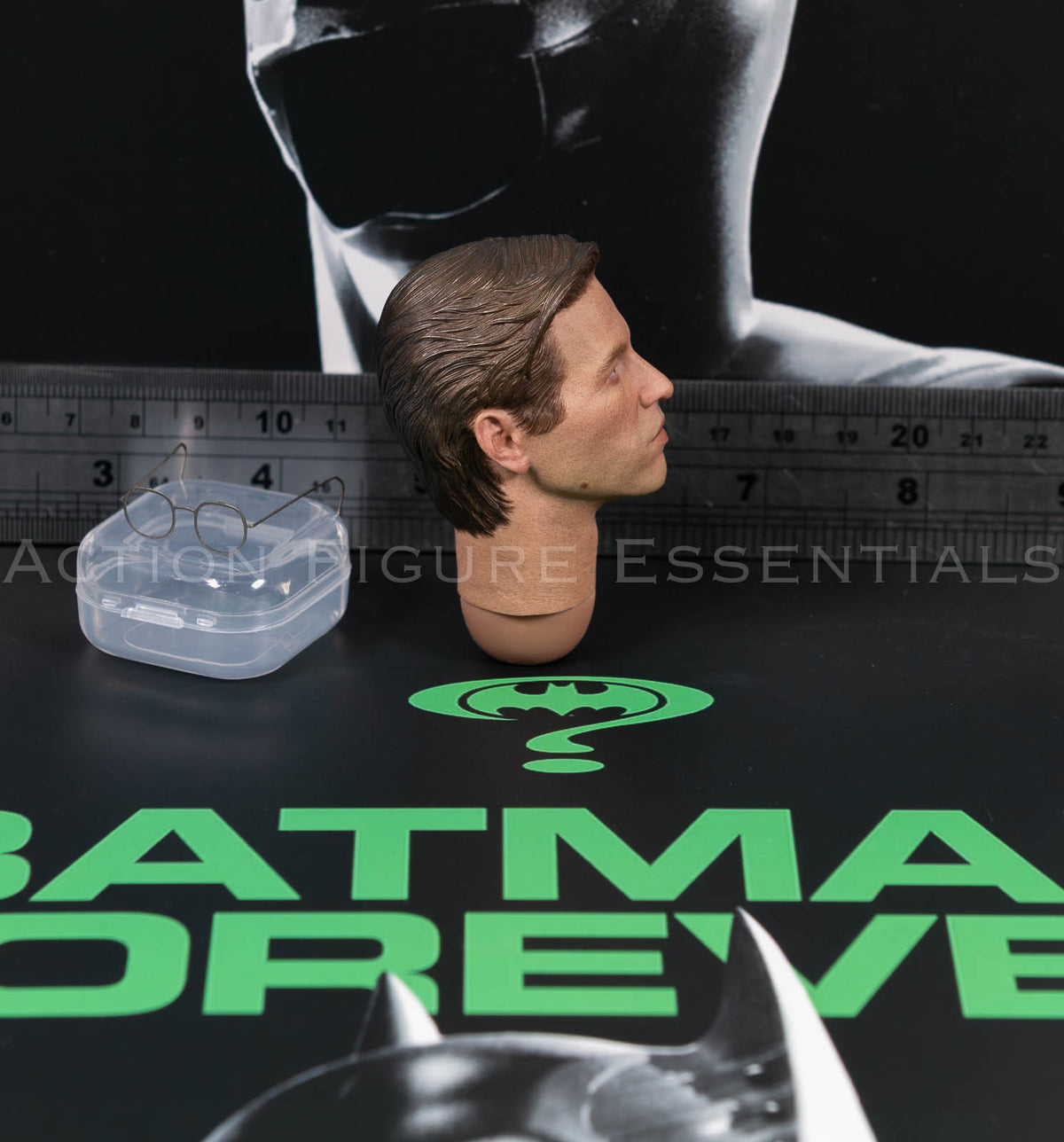 Mars Toys The Heir Bruce Wayne Val Kilmer portrait and lensless metal glasses, photograph 38
