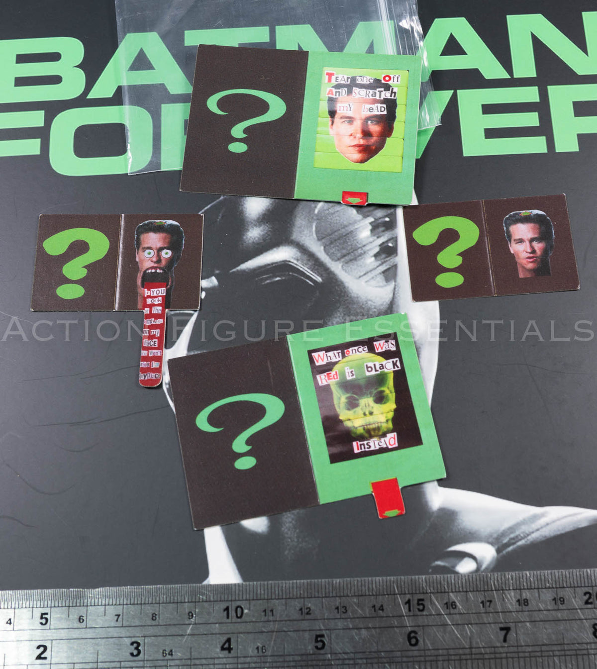 Mars Toys The Heir Riddler miniature folding clue cards photo 55