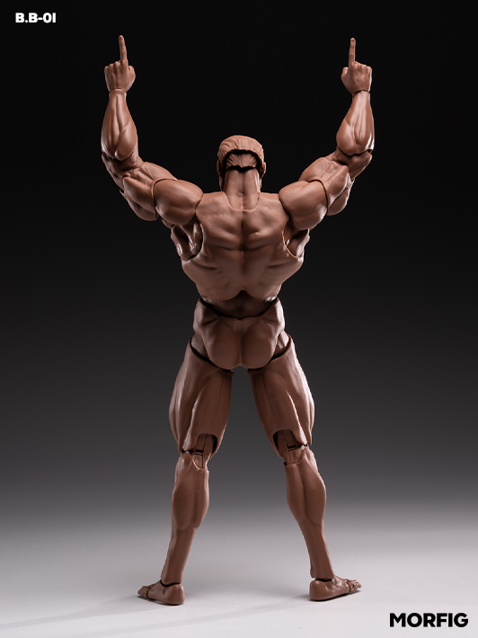 INART black 1/12 articulated body for custom action figures and kitbashing