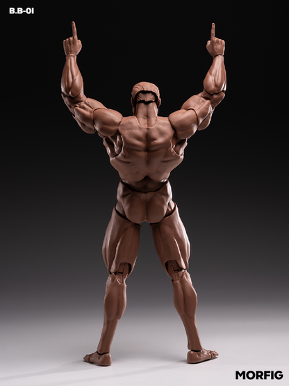 INART black 1/12 articulated body for custom action figures and kitbashing
