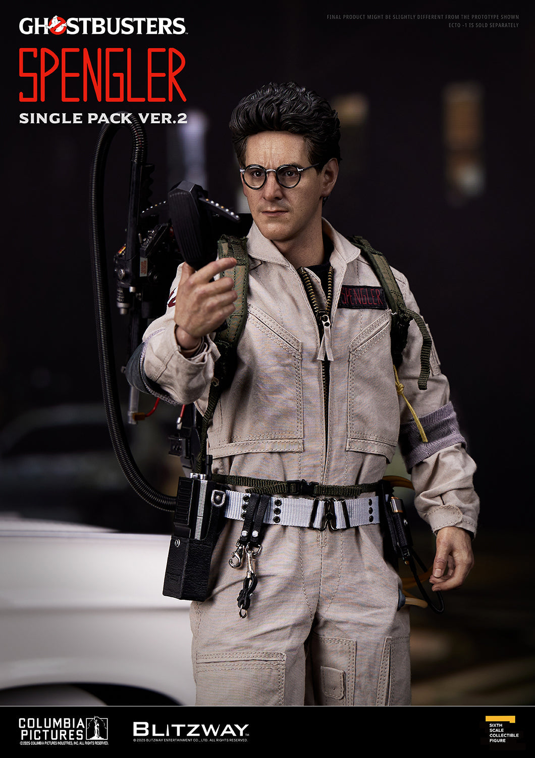 Blitzway BW-UMS-12403 Dr. Egon Spengler Ver. 2.0 1/6 Ghostbusters figure with factory-sealed outer shipper
