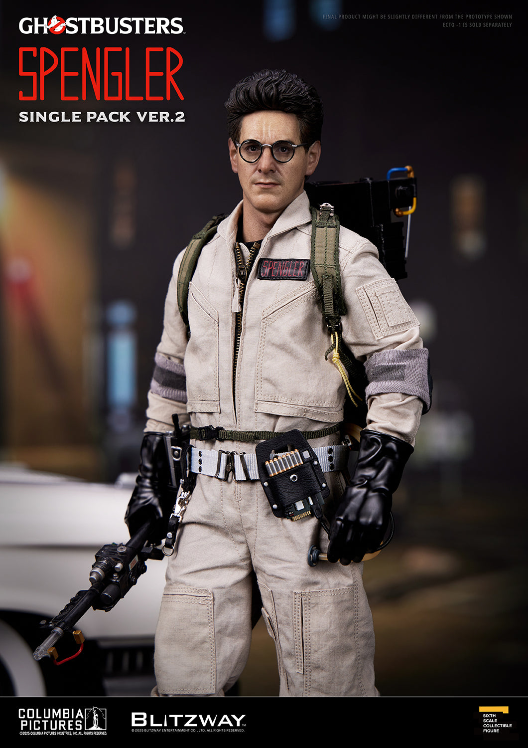 Blitzway BW-UMS-12403 Dr. Egon Spengler Ver. 2.0 1/6 Ghostbusters figure with factory-sealed outer shipper