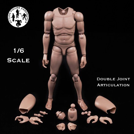 1/6 Body Action Figure Narrow Shoulder Male Slim Doll Model 12" Hot Toys Scale