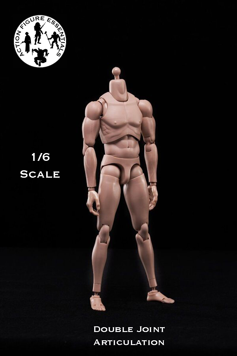 1/6 Body Action Figure Narrow Shoulder Male Slim Doll Model 12" Hot Toys Scale