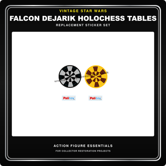 Vintage Millennium Falcon Dejarik Holochess Table Stickers