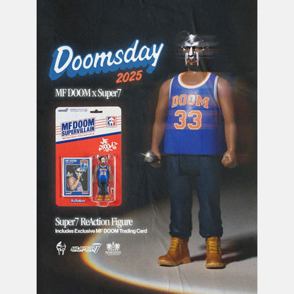 MF DOOM Metalface ReAction Figure 3.75” – Supervillain Hip-Hop Collectible by Super7