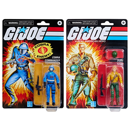 G.I. Joe Retro Collection Duke Vs. Cobra Commander (O-Ring) Retro Vintage Hasbro