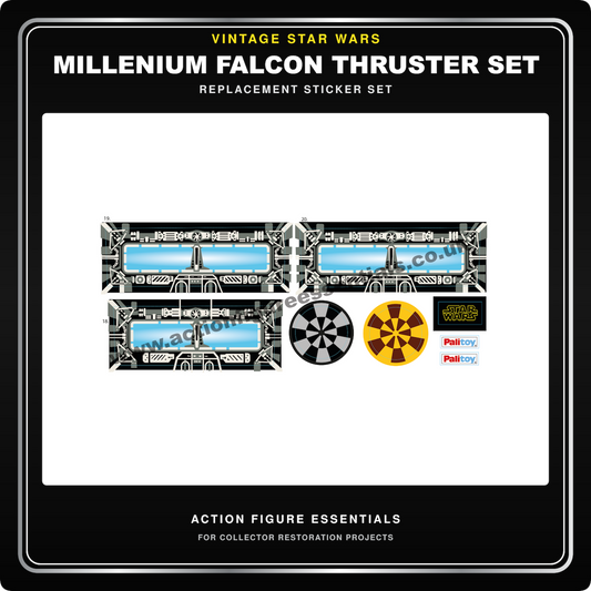 Vintage Star Wars Millennium Falcon Thruster & Chess Table Stickers