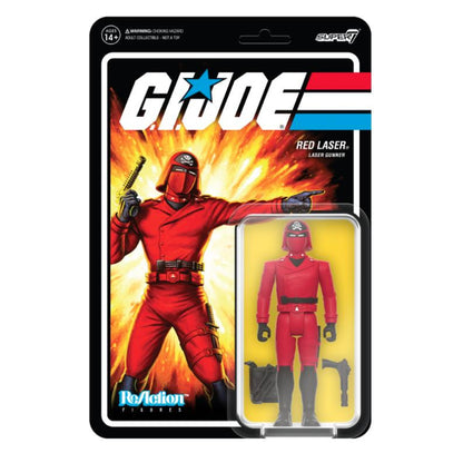 Action Force Red Laser - Retro Palitoy - GI Joe - Super7 ReAction Figure - The Enemy