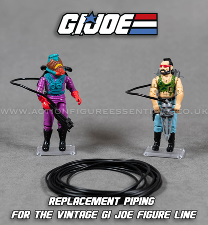 Vintage GI Joe Action Figure Hose Replacement Piping Hoses - Playset Repair Parts