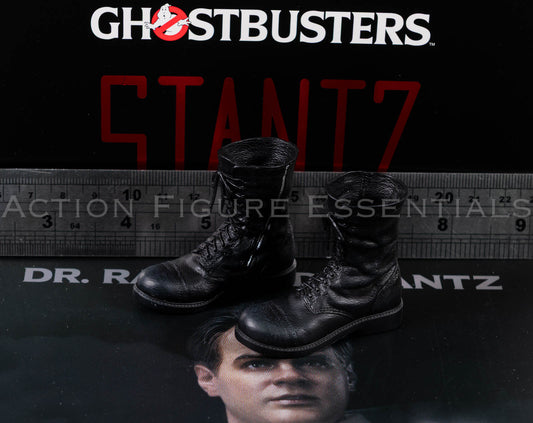 Blitzway Ghostbusters Dr Raymond Stantz 2.0 magnetic jump boots with ankle peg fittings in 1/6 scale