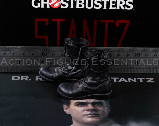 Blitzway Ghostbusters Dr Raymond Stantz 2.0 magnetic jump boots with ankle peg fittings in 1/6 scale
