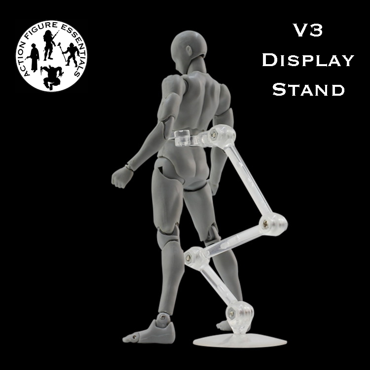 Dynamic Action Figure Display Stand Bases Holder - HG 6" SHF - V3 - (Set of 1 Pre-built Stand)