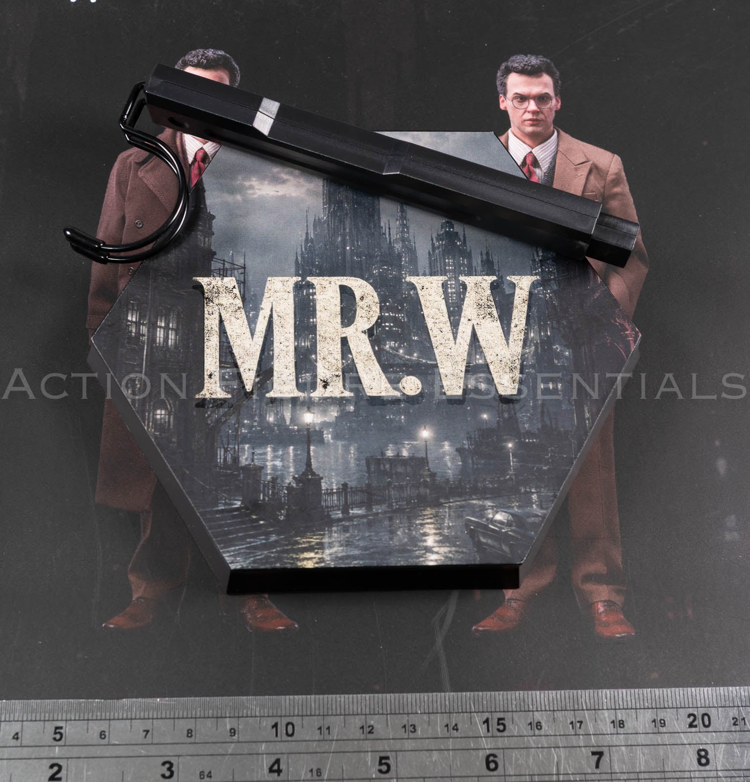 Mars Toys Mr W Batman 1989 Gotham City display stand and figure support 1/6 scale