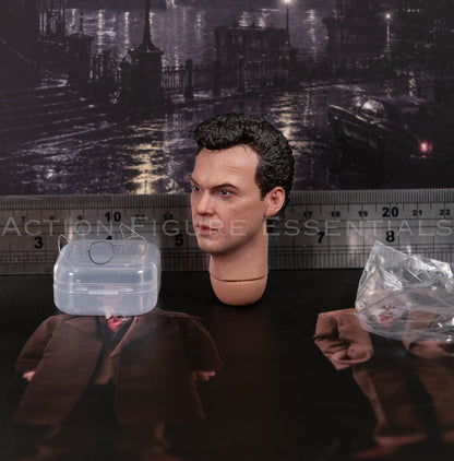 Mars Toys Mr W Batman 1989 Bruce Wayne Michael Keaton head sculpt with metal glasses 1/6 scale