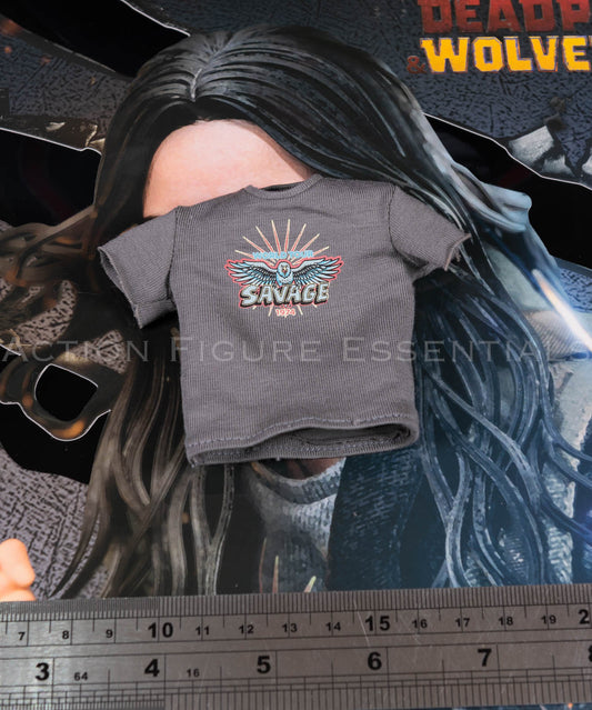 Hot Toys MMS781 X-23 Printed Grey T-Shirt Deadpool & Wolverine 1/6