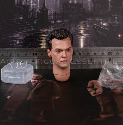 Mars Toys Mr. W Batman (1989) Bruce Wayne Head Sculpt & Metal Glasses – 1/6 Scale
