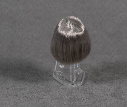 Female Head Sculpt with Silver Grey Bob Hair 1/6 Scale