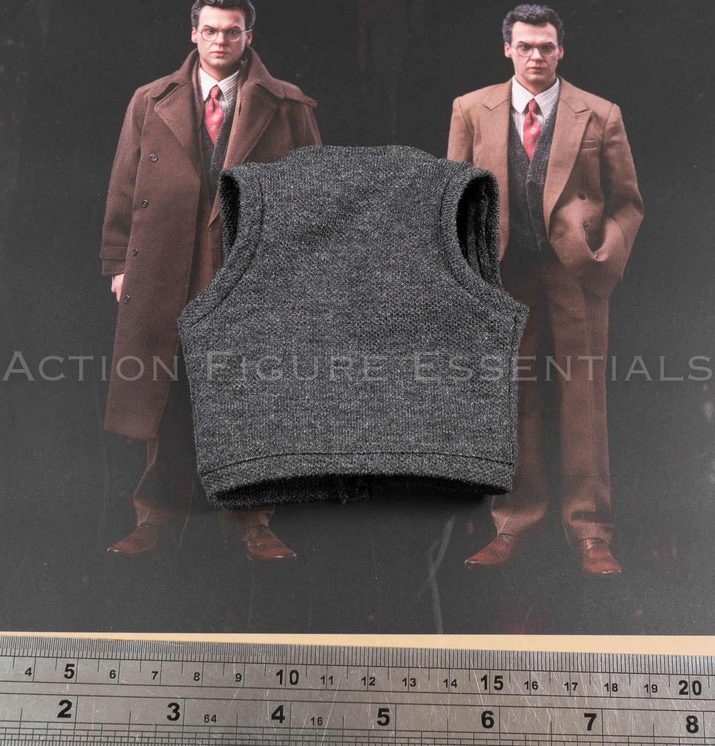 Mars Toys Mr W Batman 1989 Bruce Wayne grey buttoned waistcoat 1/6 scale