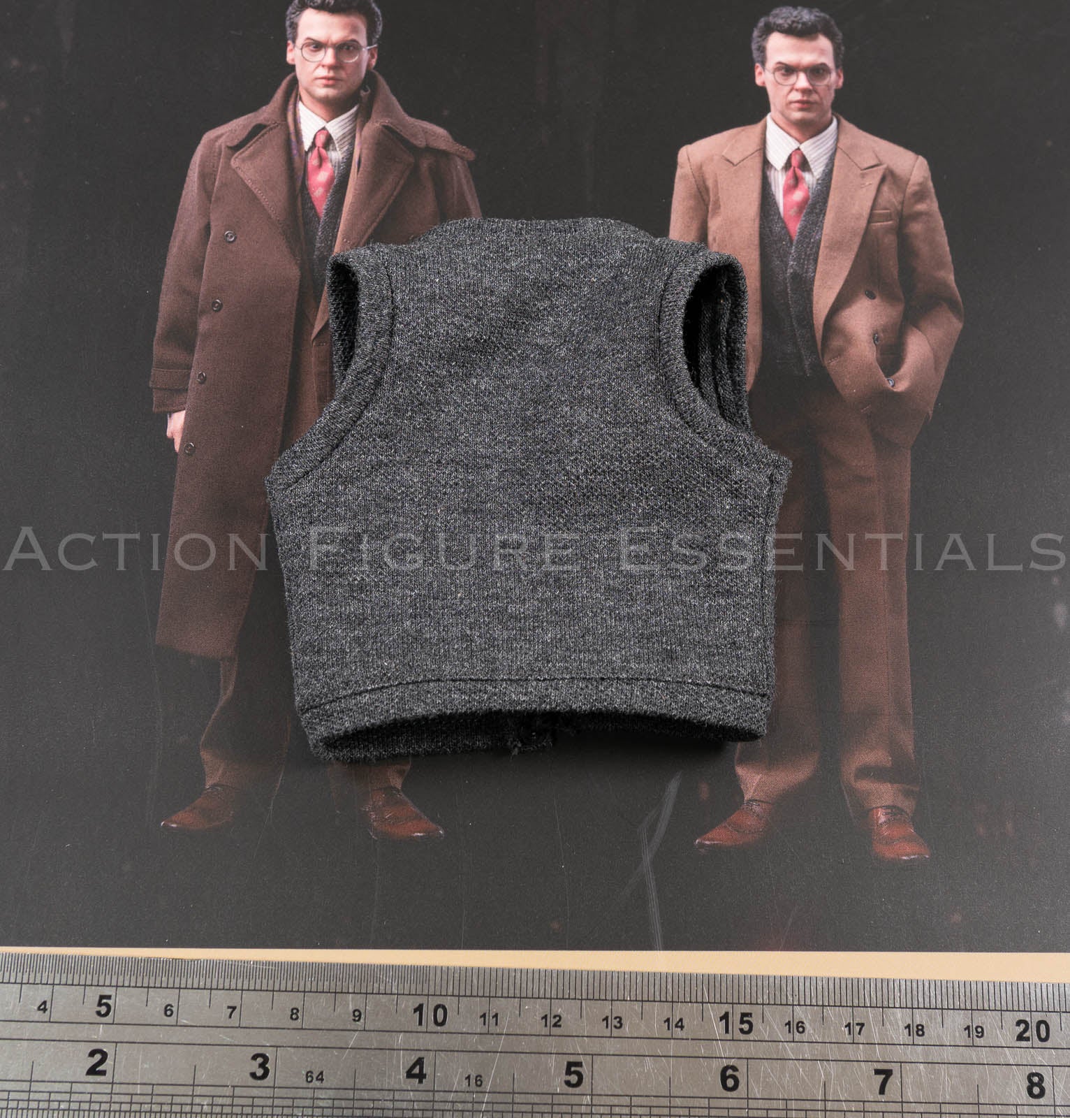 Mars Toys Mr W Batman 1989 Bruce Wayne grey buttoned waistcoat 1/6 scale