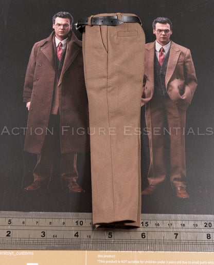Mars Toys Mr W Batman 1989 Bruce Wayne brown suit trousers and black belt 1/6 scale
