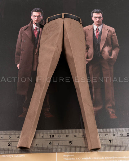 Mars Toys Mr W Batman 1989 Bruce Wayne brown suit trousers and black belt 1/6 scale
