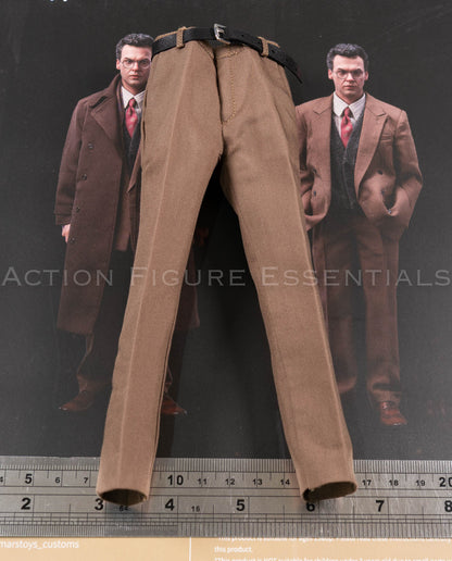 Mars Toys Mr W Batman 1989 Bruce Wayne brown suit trousers and black belt 1/6 scale