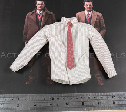 Mars Toys Mr W Batman 1989 Bruce Wayne striped shirt and patterned tie 1/6 scale