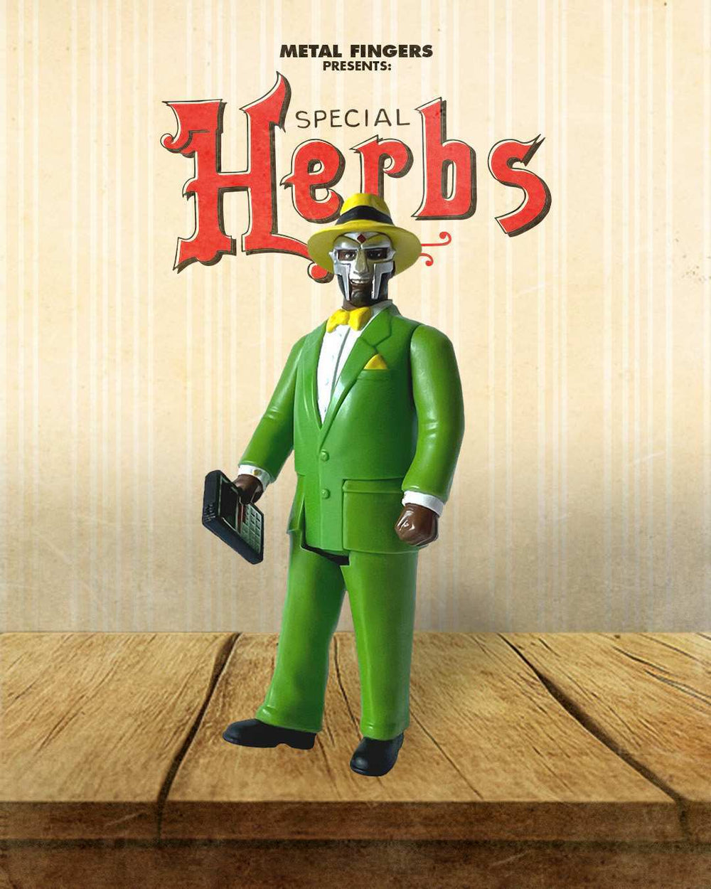 MF DOOM Special Herbs ReAction Figure – Super7 Hip Hop Collectible Action Figure