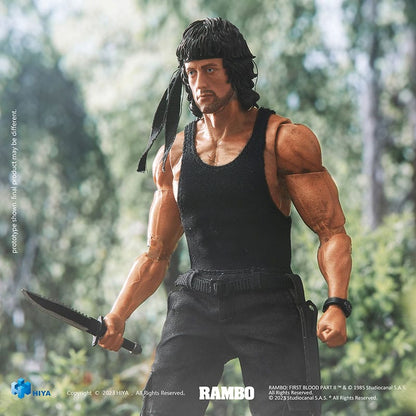 Rambo: First Blood Part II - Exquisite Super Series - John J. Rambo - 1:12 Scale Action Figure - Imperfect Boxes