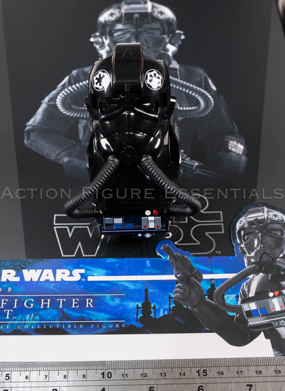 Hot Toys MMS798 TIE Fighter Pilot helmet chest armour life support unit and breathing tubes