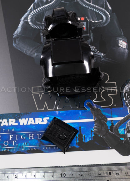 Hot Toys MMS798 TIE Fighter Pilot helmet chest armour life support unit and breathing tubes