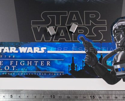 Hot Toys MMS798 TIE Fighter Pilot silver attachable belt accessories 1/6 scale