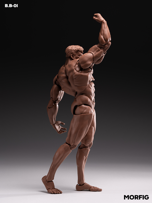 INART black 1/12 articulated body for custom action figures and kitbashing