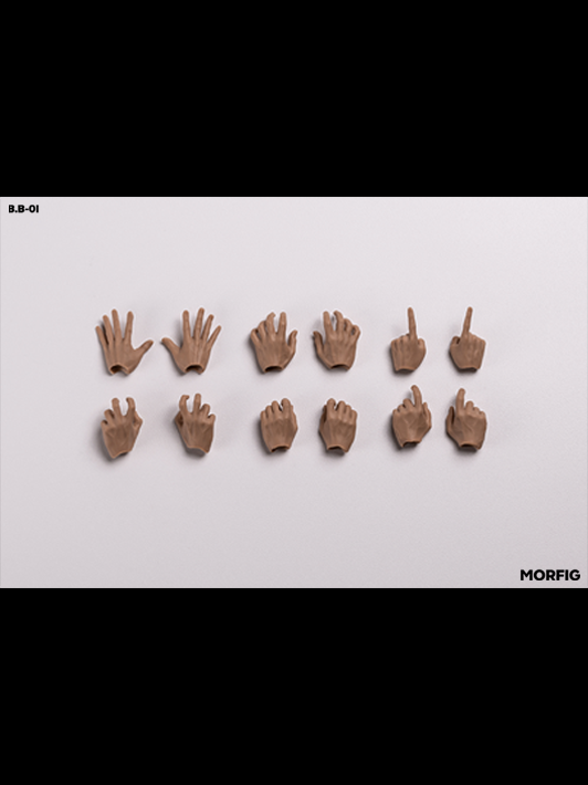 INART 1/12 articulated male skin tone figure body with interchangeable hands