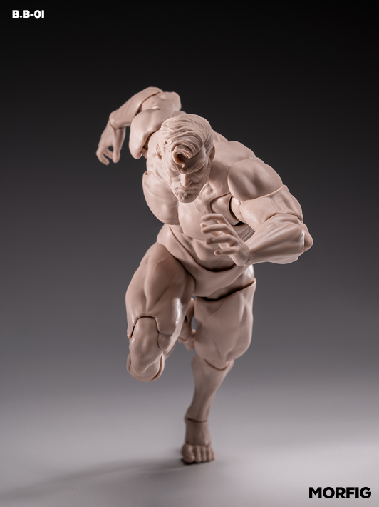 1/12 white male figure body for customising painting and kitbashing