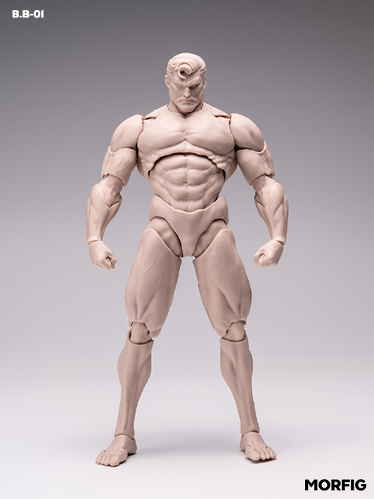 1/12 white male figure body for customising painting and kitbashing