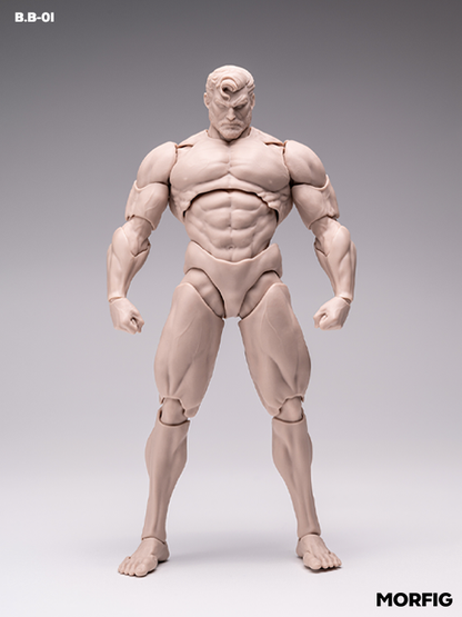 1/12 white male figure body for customising painting and kitbashing